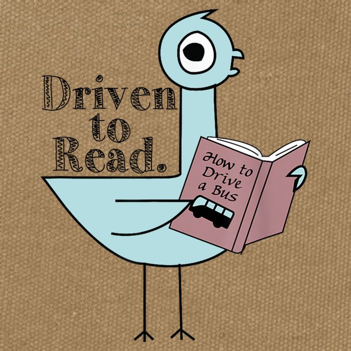 Driven To Read Pigeon Library Reading Books Readers Cotton Canvas Backpack