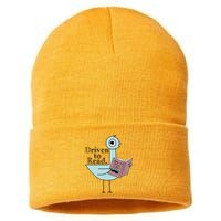 Driven To Read Pigeon Library Reading Books Readers Sustainable Knit Beanie