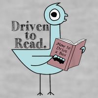 Driven To Read Pigeon Library Reading Books Readers Ladies PosiCharge Tri-Blend Wicking Tank