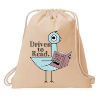 Driven To Read Pigeon Library Reading Books Readers Drawstring Bag