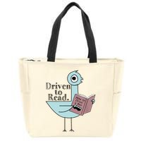 Driven To Read Pigeon Library Reading Books Readers Zip Tote Bag