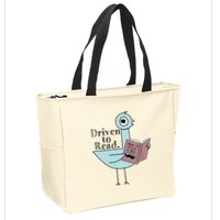 Driven To Read Pigeon Library Reading Books Readers Zip Tote Bag