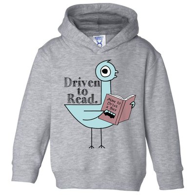 Driven To Read Pigeon Library Reading Books Readers Toddler Hoodie