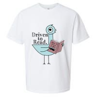 Driven To Read Pigeon Library Reading Books Readers Sueded Cloud Jersey T-Shirt