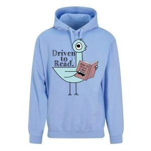 Driven To Read Pigeon Library Reading Books Readers Unisex Surf Hoodie