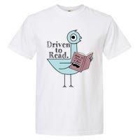 Driven To Read Pigeon Library Reading Books Readers Garment-Dyed Heavyweight T-Shirt