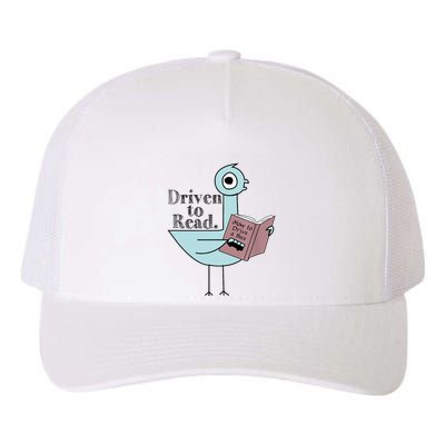 Driven To Read Pigeon Library Reading Books Readers Yupoong Adult 5-Panel Trucker Hat