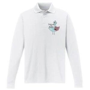 Driven To Read Pigeon Library Reading Books Readers Performance Long Sleeve Polo