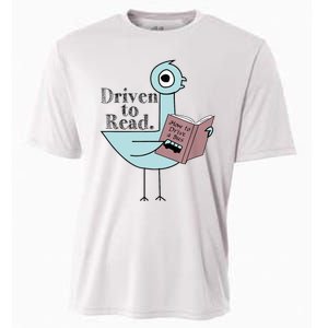 Driven To Read Pigeon Library Reading Books Readers Cooling Performance Crew T-Shirt