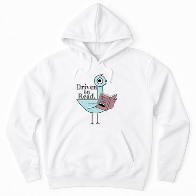 Driven To Read Pigeon Library Reading Books Readers Hoodie