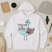 Driven To Read Pigeon Library Reading Books Readers Hoodie