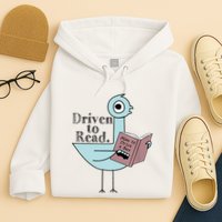 Driven To Read Pigeon Library Reading Books Readers Hoodie