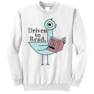 Driven To Read Pigeon Library Reading Books Readers Sweatshirt