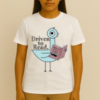 Driven To Read Pigeon Library Reading Books Readers T-Shirt