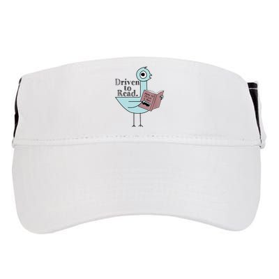 Driven To Read Pigeon Library Reading Books Readers Adult Drive Performance Visor