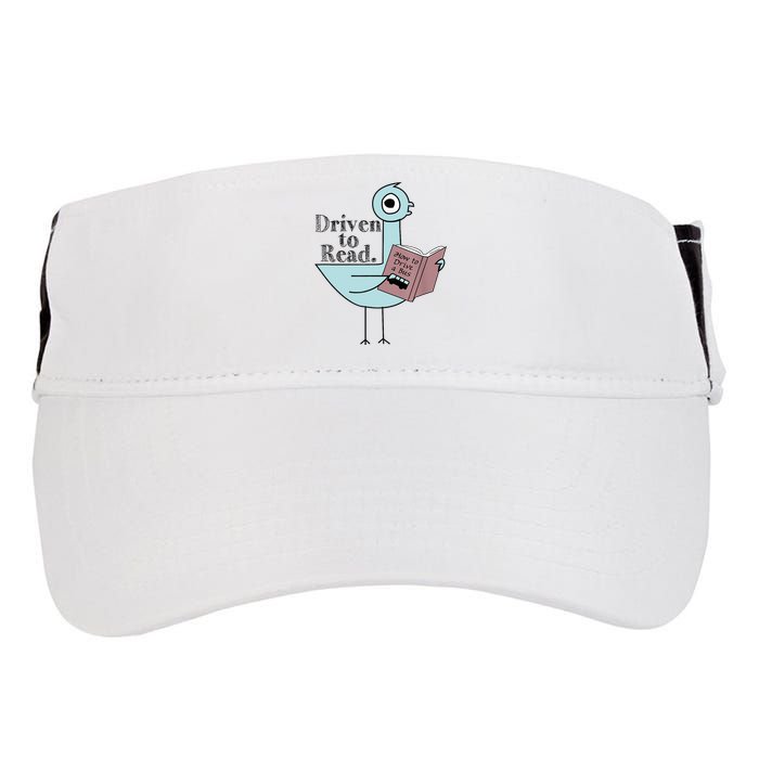 Driven To Read Pigeon Library Reading Books Readers Adult Drive Performance Visor