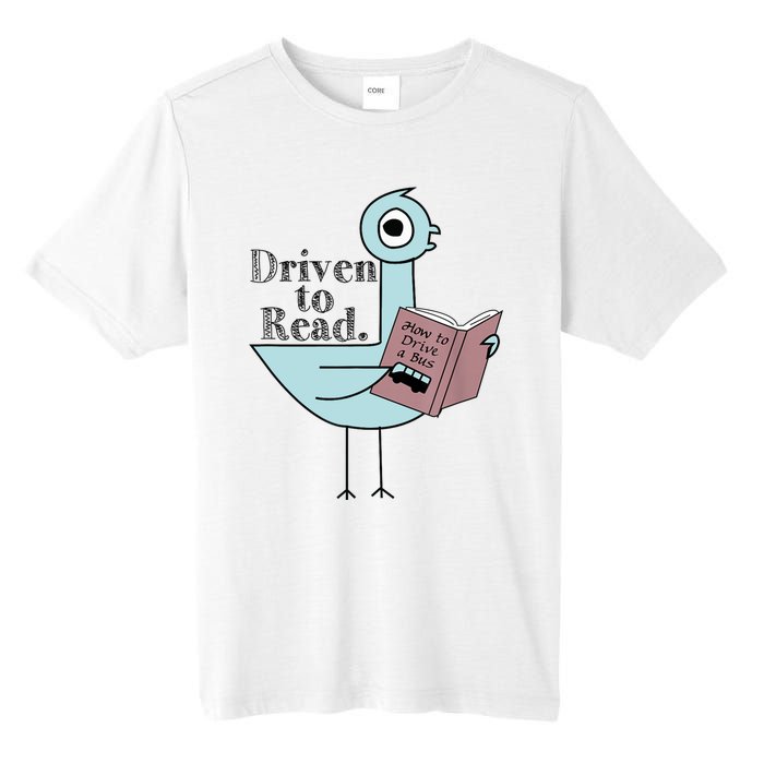 Driven To Read Pigeon Library Reading Books Readers Tall Fusion ChromaSoft Performance T-Shirt