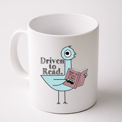 Driven To Read Pigeon Library Reading Books Readers Mug