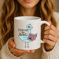 Driven To Read Pigeon Library Reading Books Readers Mug