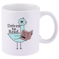 Driven To Read Pigeon Library Reading Books Readers 11oz C Handle Ceramic Mug