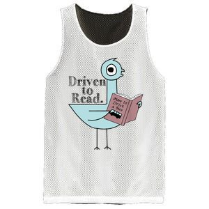 Driven To Read Pigeon Library Reading Books Readers Mesh Reversible Basketball Jersey Tank