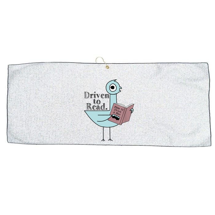 Driven To Read Pigeon Library Reading Books Readers Large Microfiber Waffle Golf Towel