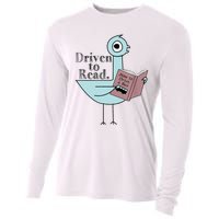 Driven To Read Pigeon Library Reading Books Readers Cooling Performance Long Sleeve Crew