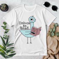 Driven To Read Pigeon Library Reading Books Readers Premium T-Shirt