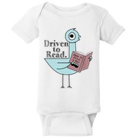 Driven To Read Pigeon Library Reading Books Readers Baby Bodysuit