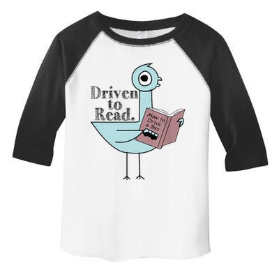 Driven To Read Pigeon Library Reading Books Readers Toddler Fine Jersey T-Shirt