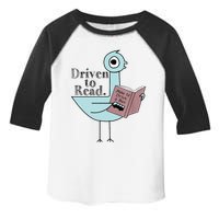 Driven To Read Pigeon Library Reading Books Readers Toddler Fine Jersey T-Shirt