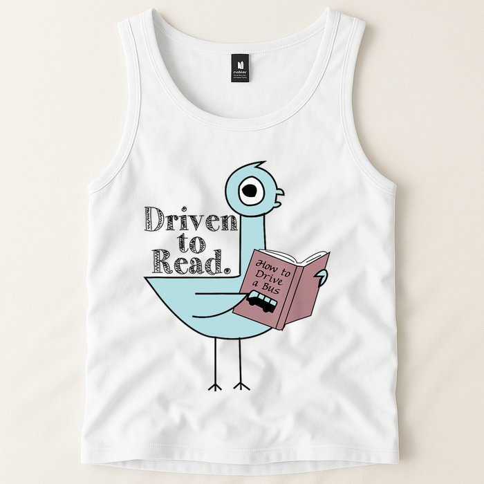 Driven To Read Pigeon Library Reading Books Readers Tank Top