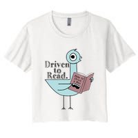 Driven To Read Pigeon Library Reading Books Readers Crop Top