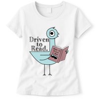 Driven To Read Pigeon Library Reading Books Readers Womens T-Shirt