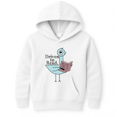 Driven To Read Pigeon Library Reading Books Readers Kids Hoodie