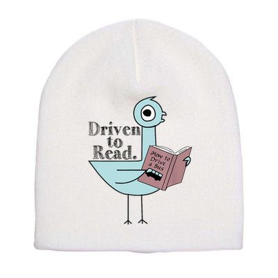 Driven To Read Pigeon Library Reading Books Readers Short Acrylic Beanie