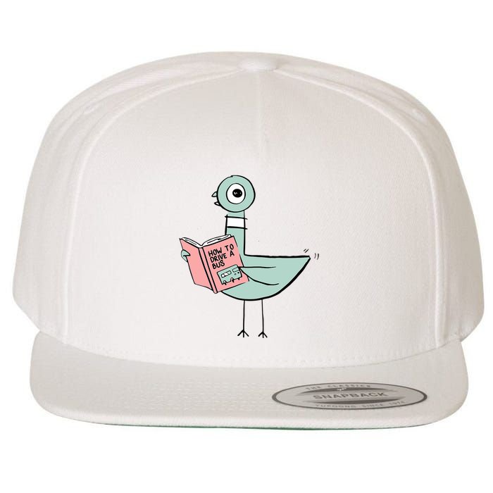 Driven To Read Pigeon Library Reading Books Reader Wool Snapback Cap