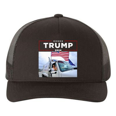 Donald Trump Rides In Garbage Truck Garbage Trump Yupoong Adult 5-Panel Trucker Hat