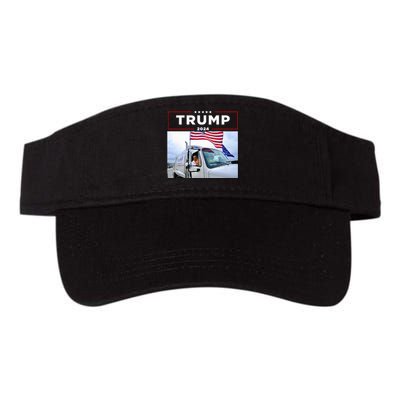 Donald Trump Rides In Garbage Truck Garbage Trump Valucap Bio-Washed Visor