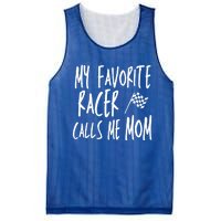 Dirt Track Racing Flag My Favorite Racer Calls Me Mom Race Gift Mesh Reversible Basketball Jersey Tank