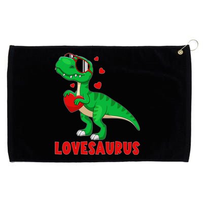 Dinosaur T Rex Valentines Day Valentine Lovesaurus Gift Grommeted Golf Towel