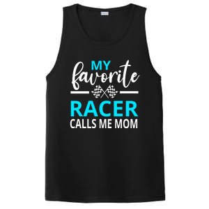 Dirt Track Racing My Favorite Racer Calls Me Mom Funny Gift PosiCharge Competitor Tank