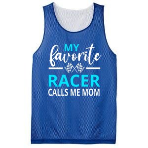 Dirt Track Racing My Favorite Racer Calls Me Mom Funny Gift Mesh Reversible Basketball Jersey Tank