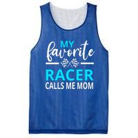 Dirt Track Racing My Favorite Racer Calls Me Mom Funny Gift Mesh Reversible Basketball Jersey Tank