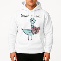 Driven To Read Pigeon Library Reading Books Reader Hoodie