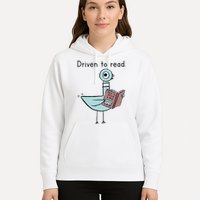 Driven To Read Pigeon Library Reading Books Reader Hoodie