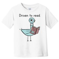 Driven To Read Pigeon Library Reading Books Reader Toddler T-Shirt