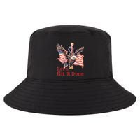 Donald Trump Riding Bald Eagle LetS Git R Done Cool Comfort Performance Bucket Hat