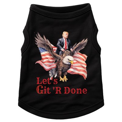 Donald Trump Riding Bald Eagle LetS Git R Done Doggie Tank