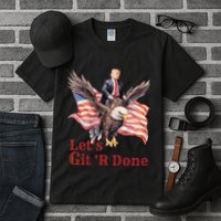 Donald Trump Riding Bald Eagle LetS Git R Done Tall T-Shirt